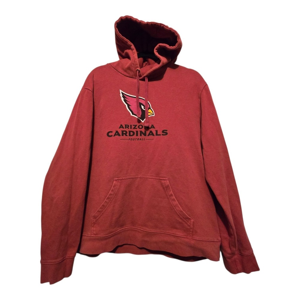 Fanatics Cardinal Arizona Cardinals Vintage Wash Hoodie Men's XL Red Pocket